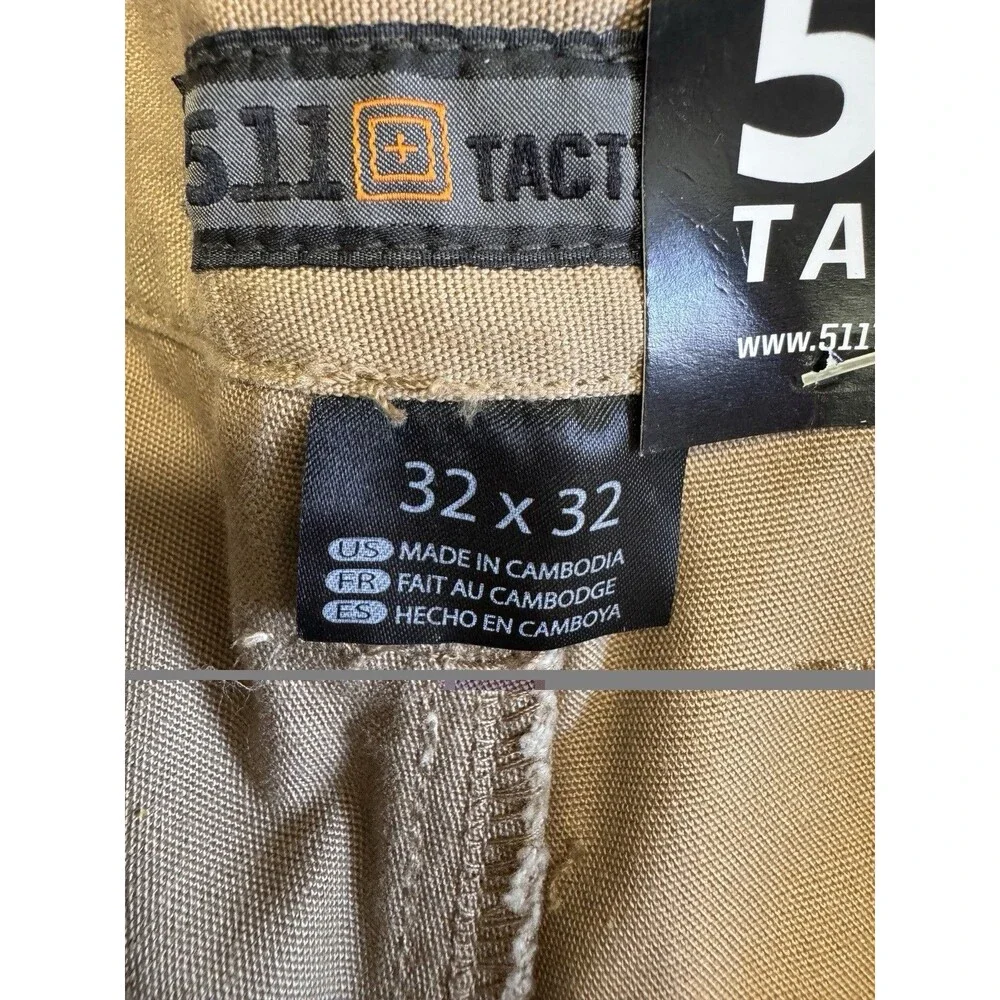 NWT 5.11 Tactical Men's Cargo Pants 74251 32 X 30 Khaki Pants, 120 Coyote - New